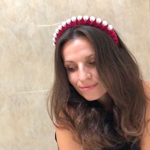 ⚡️NEW | Velvet Headband Pearl